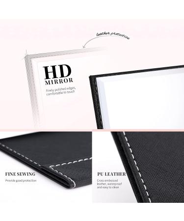 DUcare Travel Folding Makeup Mirror - Portable Slim Pocket Mirror with Stand - Ideal for On-the-Go Beauty - Buy Online on SooperMarket.com