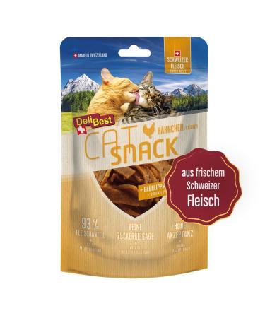 Delibest Cat Snack from 100% Swiss H nchenfleisch I cats treats cereal -free I semi -damp treats slightly digestible i cats snack preservation joint mobility i allergy suffered i 45g chicken