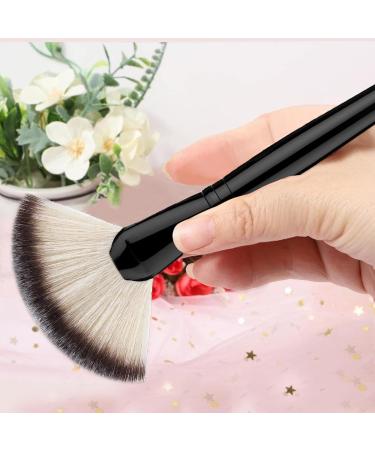 Single Large Facial Fan Brushes Highlighting Make Up Brush Soft Dense Fan-shaped Makeup Brushes Professional Brush for Women Girls Beauty Supplies - Buy Online on SooperMarket.com