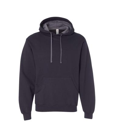 Fruit of the Loom Sofspun Hooded Pullover Sweatshirt 4XL Black