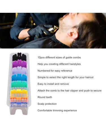 Hair Clippers Guide Combs Cutting Guides 10 Different Sizes Easy to Install and Remove Suitable for Salon Barber - Buy Online on SooperMarket.com