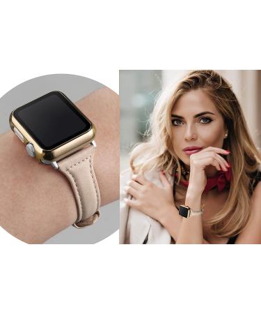 Secbolt 44mm Gold Apple Watch Band with Built-In Screen Protector | All-Around Protective Case for iWatch SE Series 6/5/4 - Buy Online on SooperMarket.com