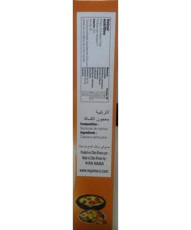 Nayama Attieke - Gluten Free Cassava Couscous 500g (17.6 oz) - Authentic African Food - Buy Online on SooperMarket.com