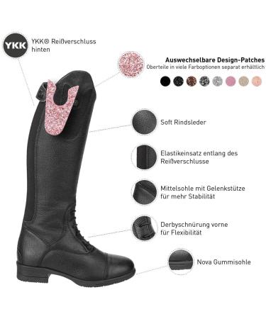Suedwind Children's Riding Boots Nova Kids Fun - Real Leather Breathable & Comfortable EU Size 37 - Adjustable YKK Tops - International Shipping Available - Buy Online on SooperMarket.com