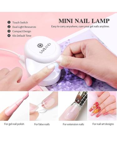 Saviland Gel x Nail Kit - 6 in 1 Gel x Nail Glue with 240PCS Acrylic Nails Tip, UV Mini Nail Lamp, Extensions Manicure Starter Gift - Long Coffin & Medium Almond - Buy Online on SooperMarket.com