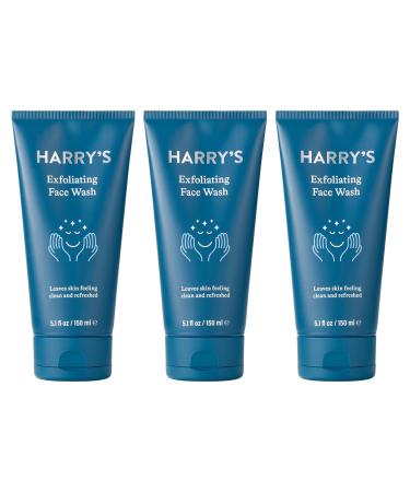 Harry's Face Wash - Face Cleanser for Men, 5.1 Fl Oz (Pack of 3) Package may vary