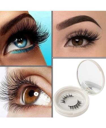 Natural Magnetic False Eyelashes Kit Reusable Magnetic Lashes without Eyeliner Natural Look 3D Effect Glamorous Magnetic False Eyelashes with Applicator Easy Wear No Glue NoMakeup Remover(B06-3) - Buy Online on SooperMarket.com