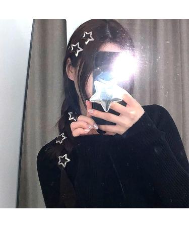 100pc Metal Star Snap Hair Clips - Y2K Silver Barrettes for Women and Girls - Buy Online on SooperMarket.com
