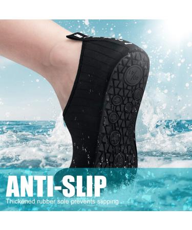 DigiHero Quick-Dry Water Shoes for Women and Men | Aqua Socks for Surfing, Yoga, and Beach Activities | Black, Size 8.5-9 Women/7.5-8 Men - Buy Online on SooperMarket.com