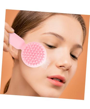 Gogogmee Silicone Face Brush Silicone Face Scrubber Silicone Facial Scrubber Facial Cleansing Brush Face Scrubber Face Scrubbers Silicone Brush for Face Facial Exfoliator Brush Facial Brush 11x5cm Pink - Buy Online on SooperMarket.com