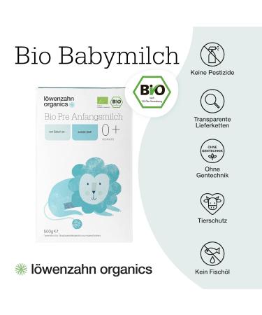 Dandelion Organics BIO PRE Initial Milk | Premium Baby Milk Powder for Infants - Healthy Pre Food Formula - Buy Online on SooperMarket.com