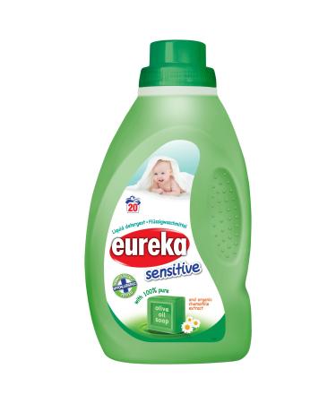 Eureka Sensitive Non Bio Liquid Detergent with Olive Oil Soap and Organic Chamomile 1 Litre Pack of 1