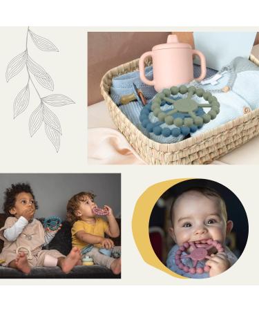 2-Pack Silicone Sensory Teething Rings for Babies | BPA & Phthalate-Free Chew Toys | Princess Color - Buy Online on SooperMarket.com
