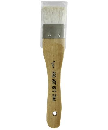 Pro Art Bristle Hake Paintbrush  White 7.88 x 1.63 x 1 White