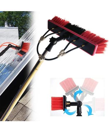 Water Fed Pole Kit Water Fed Brush Water Fed Pole Kit Window Cleaning Pole Water/Hose Fed Pole Window Cleaning Brush Equipment 55cm Brush Head 5M/17FT