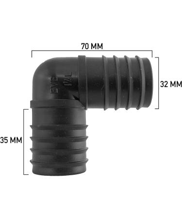 32mm(11/4") Corrugated Pond Pipe/Hose 1m 2m 5m 10m 15m 30m &50m (Elbow) - Buy Online on SooperMarket.com