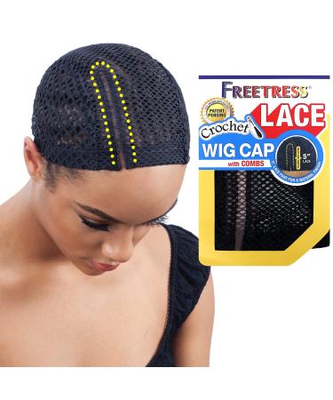 Freetress 5 Inch Lace Crochet Wig Cap with Combs - Pack of 1 - Buy Online on SooperMarket.com