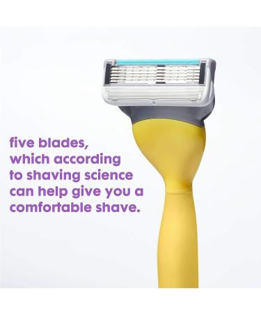 Joy Razor Handle + 2 Razor Blade Refills - Yellow | Buy Online - Buy Online on SooperMarket.com
