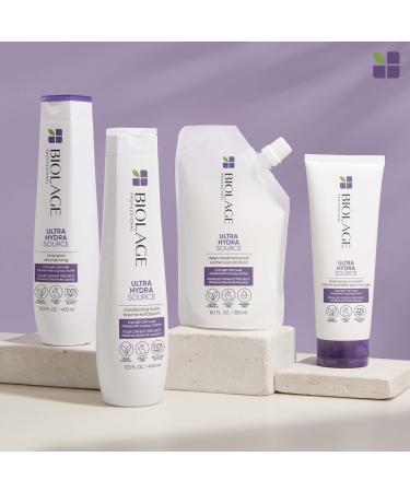 BIOLAGE Hydrasource Shampoo and Conditioner Set Duo Hair Care Bundle For Dry Hair Hydrates & Moisturizes Dry Hair Paraben-Free 1L - Buy Online on SooperMarket.com