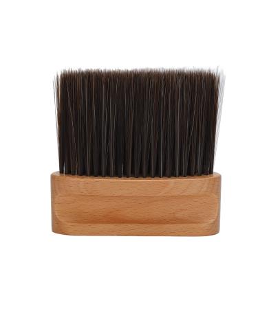 Professional Barber Neck Duster Brush Soft Nylon Hair Wodden Handle Hair Sweeping Brush Comfortable Grip Barber Accessories Suitable for Barbers Hair Stylist