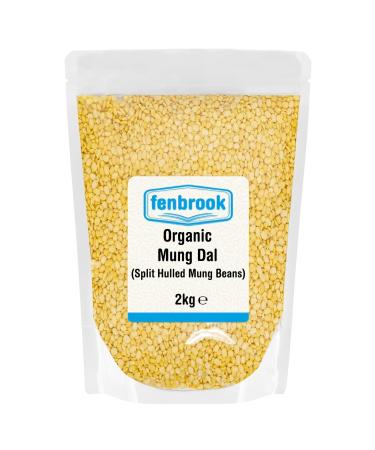 Organic Mung Dal (Split Hulled Mung Beans) 2kg | Certified Organic by Fenbrook Organic
