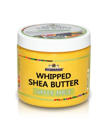 AKWAABA Whipped Shea Butter (Green Apple) 12 oz - Natural Body & Hair Moisturizer - Buy Online on SooperMarket.com