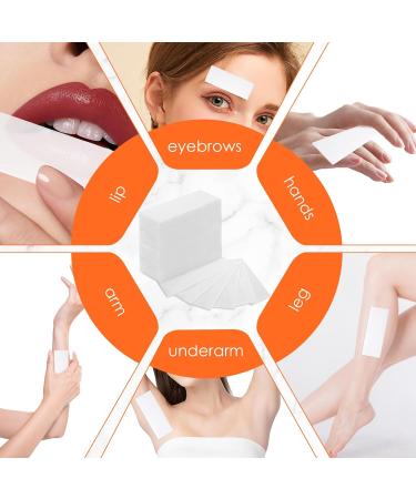 400Pcs Wax Strips Paper Eyebrow Wax Strip Paper Leg Wax Strips Paper Non Woven Wax Strips Facial and Body Hair Removal Waxing Strips Epilating Wax Strip Paper for Bikini Arms Legs Underarm Hair - Buy Online on SooperMarket.com