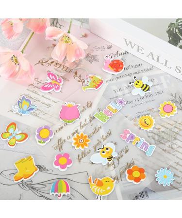 Whaline 360Pcs Spring Foam Stickers - Assorted Designs | Self Adhesive Decorative Decals for Greeting Cards, Scrapbooking, Wall Decor - Hello Spring Collection - Buy Online on SooperMarket.com