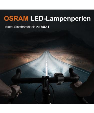 Antimi Waterproof Bicycle Front Light - StVZO Certified USB Type C Black | High-Performance Bike Lamp for Safe Night Riding - Buy Online on SooperMarket.com