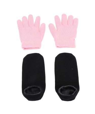 Moisturizing Gel Spa Gloves Socks Set for Dry Cracked Feet Hands Essential Oil Gel Moisturizers Socks for Women Men Cotton Material