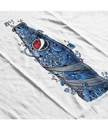 All+Every Pepsi Doodle Bottle Men's T-Shirt S White - Buy Online on SooperMarket.com