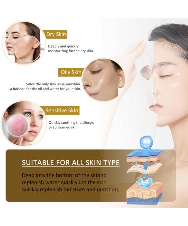 Shefave Sheet Mask 24K Gold Hyaluronic Acid Face Mask Set - Hydrating Face Mask Redness Relief Face Masks Skincare Face Mask Gift Set - Nourishing & Soothing Face Masks Beauty For All Skin Types - Buy Online on SooperMarket.com