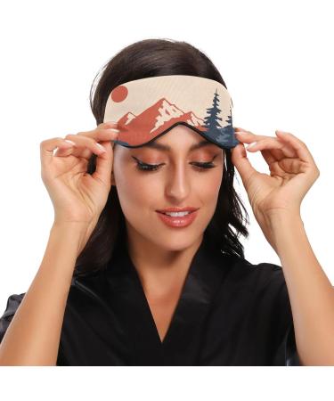 Haskirky Light Blocking Eye Mask Breathable and Adjustable Adult Men and Women Travel on Business Trips Yoga Meditation Light Smooth Comfortable Eye Mask Office Deep Sleep Goodies Mountain Landscap - Buy Online on SooperMarket.com