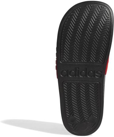 Buy Adidas Unisex Kids Adilette Shower Slippers 36 EU - Core Black Ftwr White & Vivid Red | International Shipping Available - Buy Online on SooperMarket.com