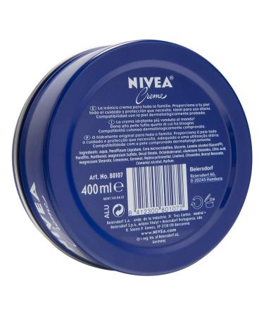 NIVEA Creme 400 ml (Pack of 6) - Moisturizing Skin Care for All Skin Types | International Shipping Available - Buy Online on SooperMarket.com
