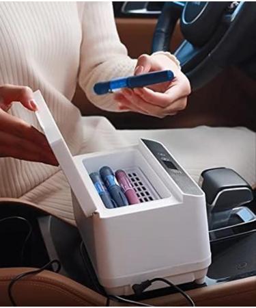Car Medication Fridge Diabetic Portable Insulin Cooler Refrigerator Outdoor Medical Organize Cooling Box with LED Display and Battery 230x145x145mm Double Battery Serene16 - Buy Online on SooperMarket.com