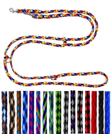 Dog linen small dogs up to 15 kg / double line 4-way adjustable 2.40m / 2.80m / 3.50m Fahrleine very light & robust (2.80m 4-fold adjustable navajo (8 colors)) 2.80m 4 times adjustableNavajo (8 colors)