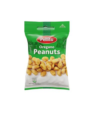 Pellito Oregano Peanuts 95 Percent Peanuts 3 Percent Oregano Flavouring 12g Protein 3g Fibre 304 kcal per 50g On-The-Go Healthy Snacks 30x50g