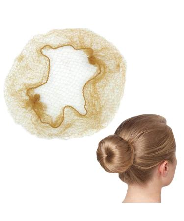 Hair Nets for Women Bun 20pcs Invisible Hair Nets Elastic Edge Mesh Hair Bun Nets Blonde Ballet Hair Net for Girls Hair Bun Holder for Hair Ballet Gymnastics Bun Making 50cm/20inch (blonde)
