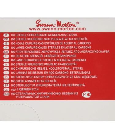 Swann-Morton 0201 Surgical Scalpel Blade #10 - Sterile Carbon Steel 100 Count Foil Packs for Medical Professionals - Buy Online on SooperMarket.com