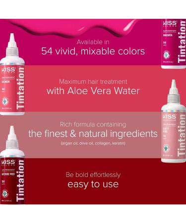 Kiss Tintation Semi-Permanent Hair Color Treatment 148 mL (5 US fl.oz) - Ginger - Buy Online on SooperMarket.com