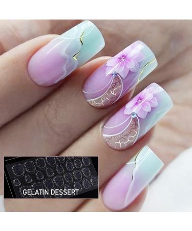 1 Set Acrylic Press On Nails Square Fake Nails with Glue Reusable Cute Press On Nails Gradient Flower Fake Nails with Designs Full Cover Medium Coffin Press On Nails for Women Girls Cute Press on NAI - Buy Online on SooperMarket.com