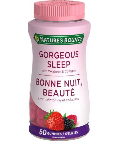 Nature's Bounty Gorgeous Sleep Gummy with Melatonin & Collagen 60 Gummies