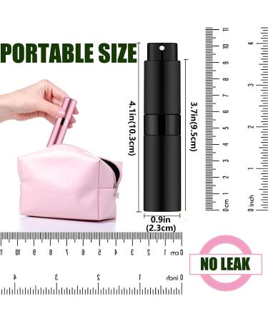 IRON BILL 2 PCS/8ml Portable Mini Perfume Atomizer Bottles - Refillable Spray Bottle with 3 Refill Tools - Pocket Travel Perfume Sample Bottles (Matte Black) - Buy Online on SooperMarket.com