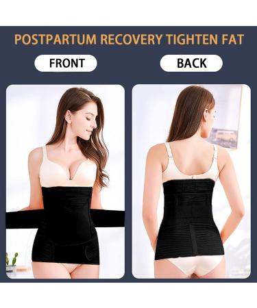 Lekeplus 3 In 1 Postpartum Belly Band Wrap C Section Recovery Belt | Black L - Buy Online on SooperMarket.com