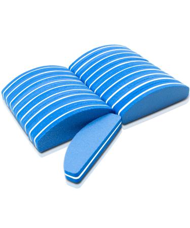20 Pcs Nail Buffers Nail Buffer Blocks Double Sided 100/180 Grit Nail Block Buffer for Natural Gel Acrylic Nails Durable and Portable Polishing Nail Buffer Manicure Tools(Blue)