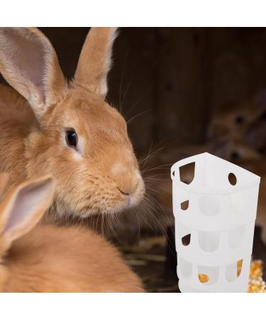 AOVNA 2 Pieces Rabbit Feeder Racks Hay Feeding Food Basket Plastic Hay Feeder Rack for Rabbits Guinea Pigs Chinchilla White & Blue - Buy Online on SooperMarket.com