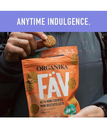 Organika Fav Keto Mini Cookies - Snickerdoodle 30 G X 12 Sachets Snickerdoodle 30 g (Pack of 12) - Buy Online on SooperMarket.com