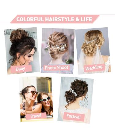 Vlasy Messy Bun Hair Piece 1001# 60g - Curly Wavy Scrunchies Extensions for Women - Synthetic Chignons Updo Accessory for Girls - Buy Online on SooperMarket.com