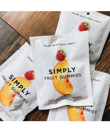 Real Fruit Gummies | Peach and Raspberry | 5.3 oz (Pack of 2) | No Cane Sugar, Gluten Free, Kosher - Buy Online on SooperMarket.com